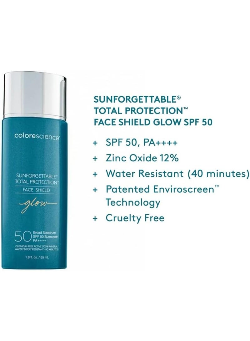 كولور ساينس واقي الوجه كولورساينس صن فورغيتابل حماية كاملة توهج واسع الطيف بعامل حماية من الشمس 50، 1.8 أونصة سائلة - Image 3